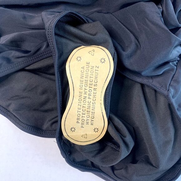 Eomenie One Piece SZ S Swimsuit Tummy Control Cutout High Waisted Tie Back NEW - Picture 8 of 11